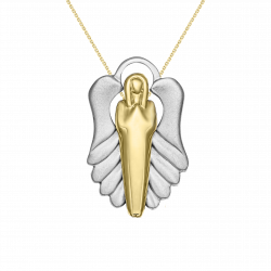 Zlatý přívěsek anděl