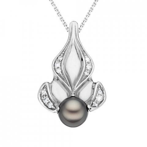 Zlatý přívěsek s tahitskou perlou a diamanty