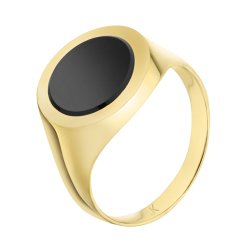 Zlatý prsten s onyxem