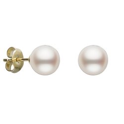 Zlaté náušnice s perlami