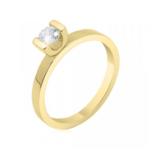 Zlatý prsten s diamantem 